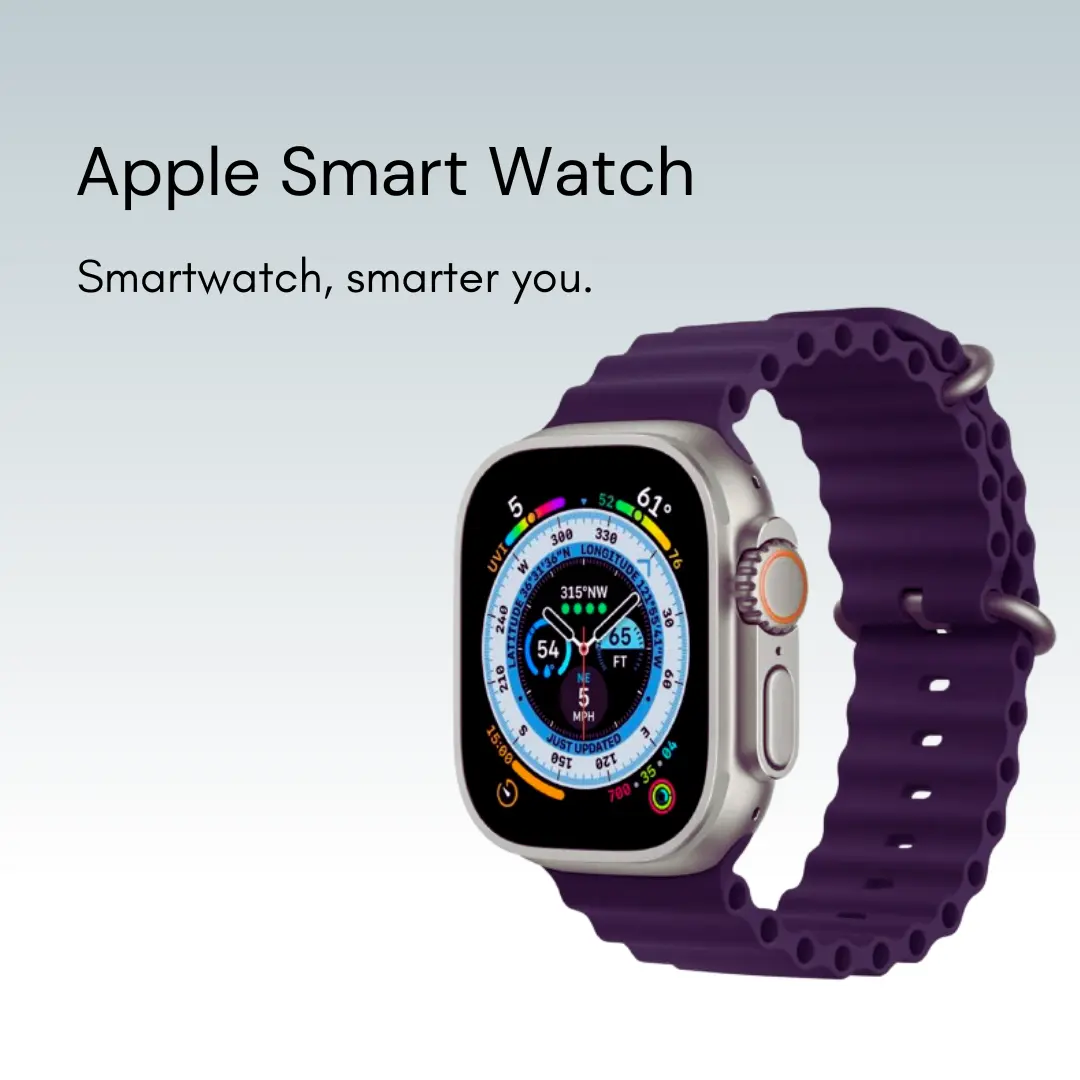 Purple Apple smart watch